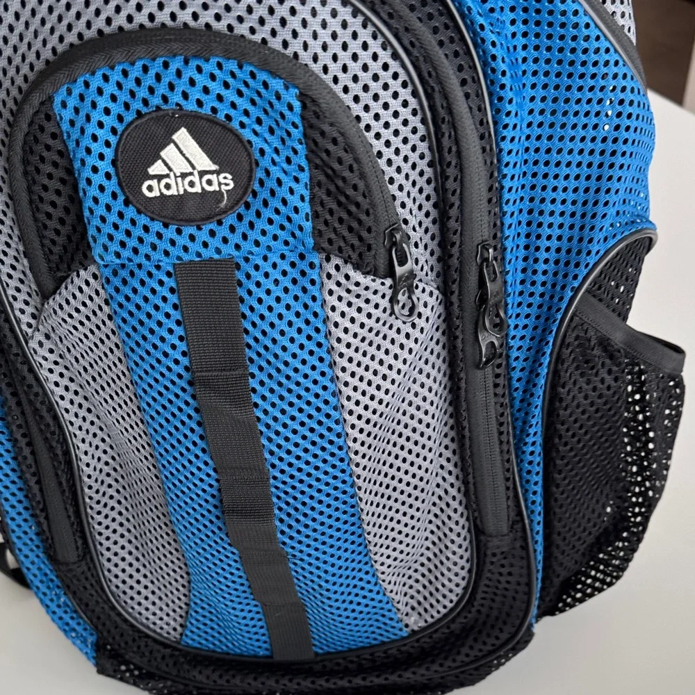 adidas Blue, Gray and Black Men's Athletic Backpack